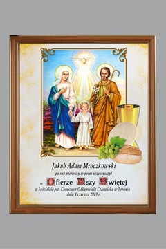 OBRAZEK KOMUNIJNY Z RAMKĄ WZÓR 11