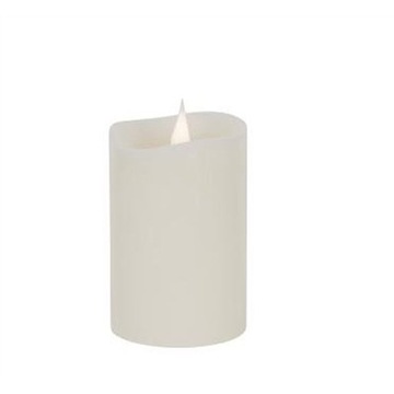 Lampka świeca woskowa LED ivory 76x130mm