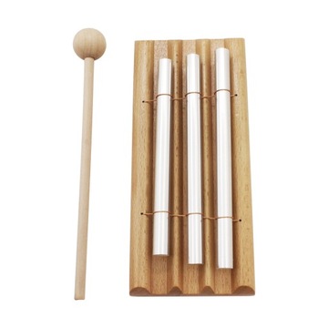 Trójtonowy drewniany instrument perkusyjny z dzw