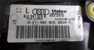 AUDI Q7 06- SVĚTLO LEVÝ XENON 4L0941029B NOVÁ