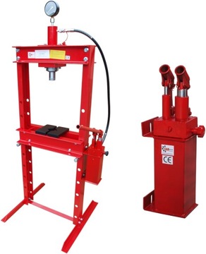 PRASA HYDRAULICZNA 20T PODWÓJNY NAPĘD SZYBKO - WOLNO + PRZESUWANY TŁOK L/P