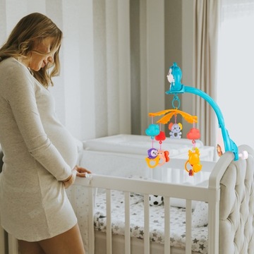 КАРУСЕЛЬ ДЛЯ ДЕТСКОГО КЕДА С ПРОЕКТОРОМ И ПУЛЬТОМ ПОГРЕМКА