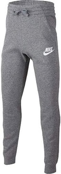 Spodnie dresy Nike Junior Sportswear Club Flece szary XS