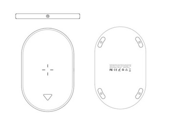 ПОДСТАВКА ДЛЯ ЛАМПЫ БЫСТРОЕ БЕСПРОВОДНОЕ ЗАРЯДНОЕ УСТРОЙСТВО 15 Вт