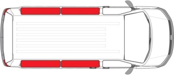 КОВРИК ТЕРМОЭКРАН НА БОКОВЫЕ СТЕКЛА ACK VW T2-T3 KR 1979-1990 4 шт.