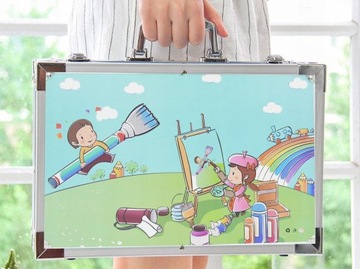 ХУДОЖЕСТВЕННЫЙ НАБОР ДЛЯ РАСКРАСКИ ЧЕМОДАНА + БЕСПЛАТНЫЙ БЛОК ДЛЯ РИСОВАНИЯ BAMBINO