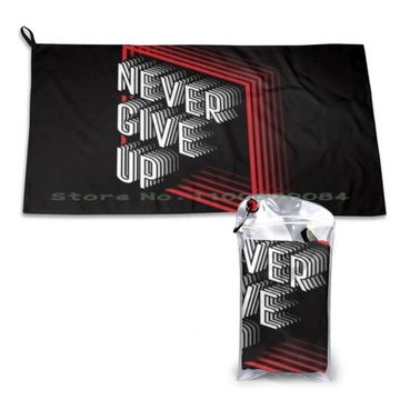 Never Give Up Quick Dry Towel Gym Sports Bath Portable Washington Football