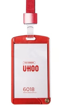 Etui holder na identyfikator kartę pionowe 6018