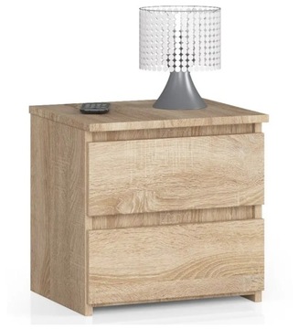 SZAFKA NOCNA KOMODA STOLIK SZUFLADY SONOMA 40 cm