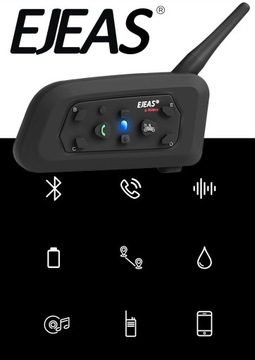 EJEAS V6 PRO МОТОЦИКЛ ИНТЕРКОМ 1 Шлем BLUETOOTH
