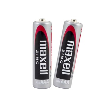 Baterie AAA Maxell Zinc Paluszki Cynkowe R3 1.5V Mocne 2 szt Oryginalne