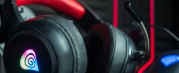Игровые наушники для ПК со светодиодной подсветкой RGB и микрофоном