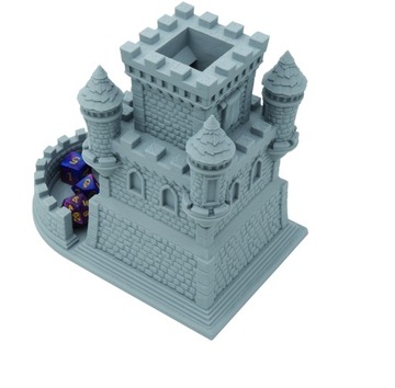 Башня для игры в кости бастиона защитника Светло-серый