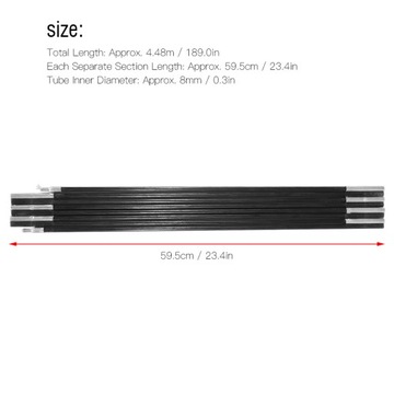 ПОЛЮСНАЯ МАЧТА 2 ШТ. ДЛЯ ПАЛАТОК, ТЕНТОВ, БРЕЗЕНТА