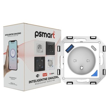 PSMART Gniazdo pomiar USB białe RM ZigBee TUYA