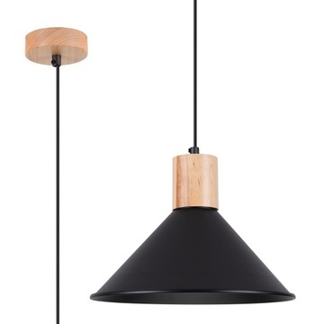 Lampa wisząca sufitowa CARME czarna do oświetlania stołów, wysp kuchennych