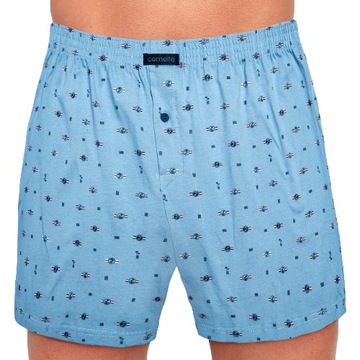 Bokserki męskie Cornette Comfort 008/232 r. 4XL niebieskie luźne szorty