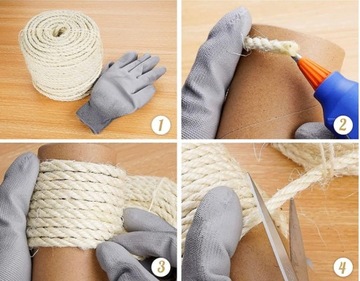 Веревка для когтеточки из сизаля Веревка для кошачьей когтеточки 6мм 50мб сизаль