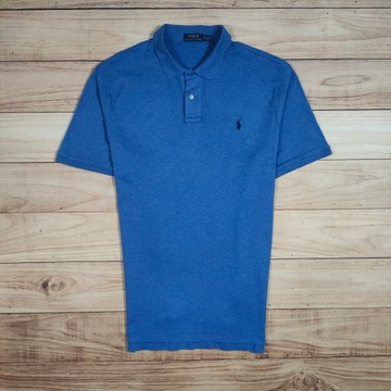 POLO RALPH LAUREN Koszulka Polo Męska Niebieska Duża r. XL (4XL)