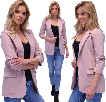 ЖЕНСКИЙ элегантный жакет, розовый, M/38