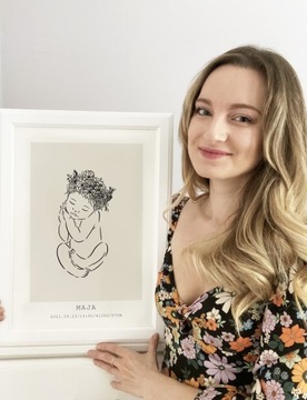 Подарок девочке на годик, свидетельство о рождении А4.