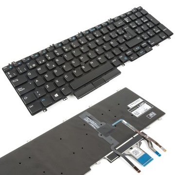 ORYG Klawiatura DELL Precision 7530 7540 7730 7740 LED QWERTY SPN | 0X18N3
