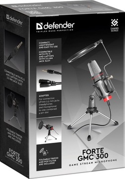 ПОТОКОВЫЙ МИКРОФОН DEFENDER FORTE GMC 300