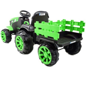 БОЛЬШОЙ АККУМУЛЯТОРНЫЙ ТРАКТОР С ПРИЦЕПОМ «POWER 06», МЯГКИЙ