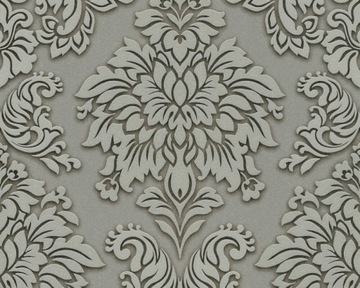 TAPETA ELEGANCKI OLIWKOWY ZIELONY ORNAMENT