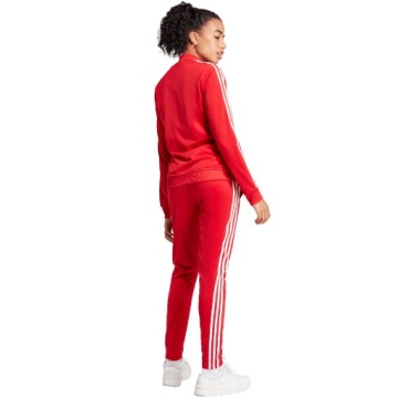 Женский спортивный костюм Adidas Essentials с 3 полосками красный IJ8784 R. XL