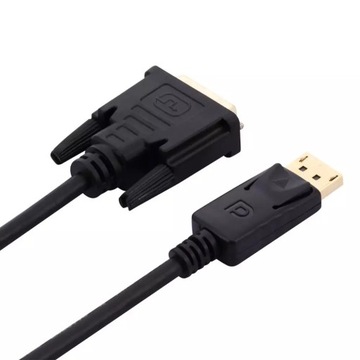 КАБЕЛЬ-ПРЕОБРАЗОВАТЕЛЬ DISPLAYPORT DP – DVI FULLHD, 1,8 М