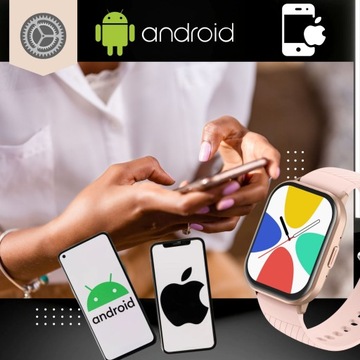 ZEGAREK SMARTWATCH DAMSKI POLSKIE MENU ROZMOWY PULS CIŚNIENIE SPORT 2 PASKI