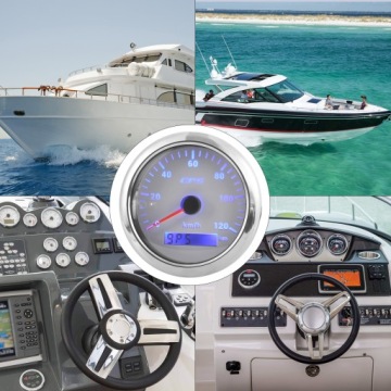 GPS-СПИДОМЕТР 85 ММ 120 КМ/Ч ДЛЯ МОРСКИХ И НАЗЕМНЫХ СРЕДСТВ