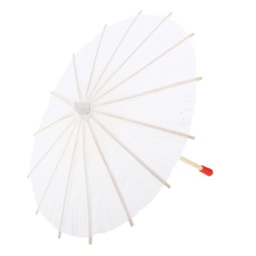 Prettyia Chiński Ręcznie robiony Parasol Papierowy Parasol Ręcznie malowane Dekory 20cm