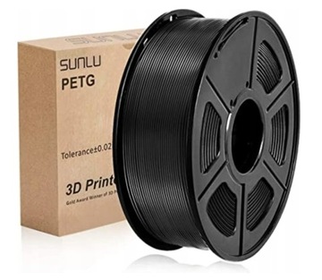 FILAMENT SUNLU PET-G CZARNY BLACK 1kg