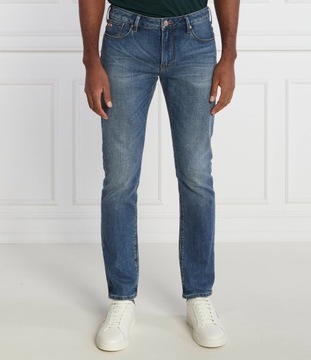 EMPORIO ARMANI jeansy j06 | Slim Fit granatowy