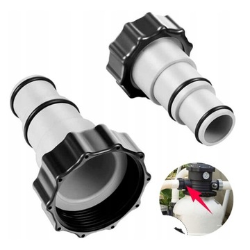 2x ADAPTER ZŁĄCZKI WĘŻY DO INTEX POMPY BASENU