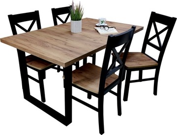 Zestaw stół rozkładany do 180 + 4 krzesła LOFT