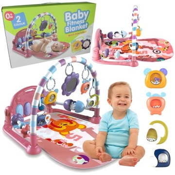 DUŻA MATA EDUKACYJNA Z PIANINKIEM ROŚNIE Z DZIECKIEM INTERAKTYWNA XXL