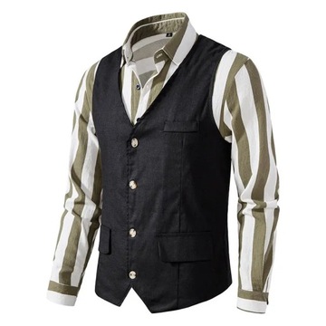 New Solid Color Men Suit Vest Wedding Party Formal