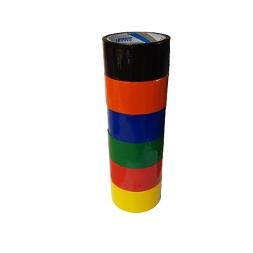 TAŚMA PAKOWA 48mm x 50y SMART 1ROLKA 6 KOLORÓW