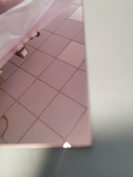 Зеркало оргстекло ПММА розовое золото 3мм 50х30 ROSE GOLD