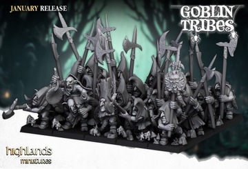 Swamp Goblins with Pikes CMD Highlands Miniatures