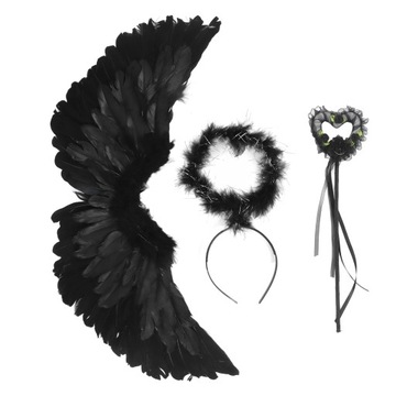 НАБОР ИЗ 3 КРЫЛЬЕВ АНГЕЛА ДЬЯВОЛА, РУЧНАЯ РАБОТА