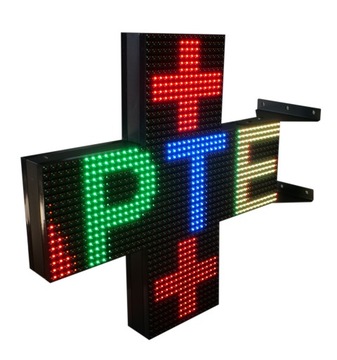 ДВУХСТОРОННИЙ АПТЕЧНЫЙ КРЕСТ P16-77 x 77см RGB