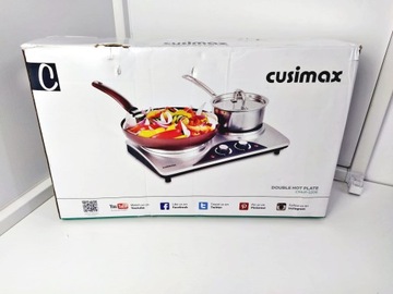 Электрическая нагревательная плита, состоящая из двух частей, с двойной регулировкой температуры.