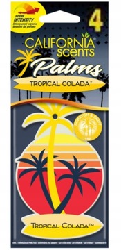 California Scents Tropical Zawieszka do auta 4PACK