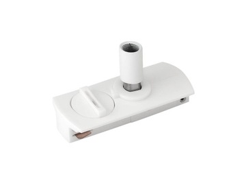 Adapter do szyn oświetleniowych LED biały 1 fazowy