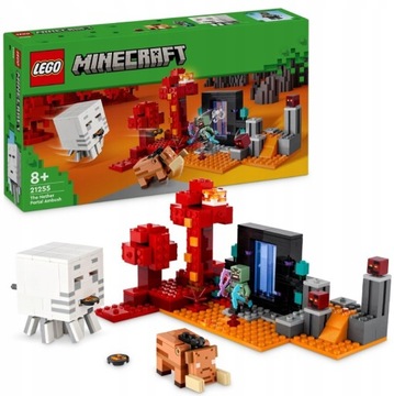 KLOCKI LEGO MINECRAFT 21255 ZASADZKA W PORTALU DO NETHERU