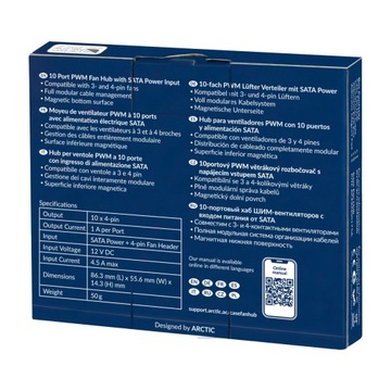 Корпус вентилятора ARCTIC, черный